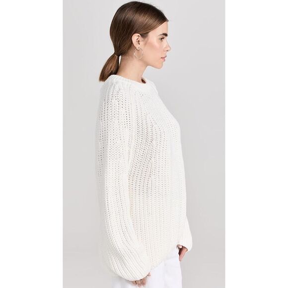 Free People Take Me Home Sweater White Size Small Chunky Knit - Picture 4 of 8